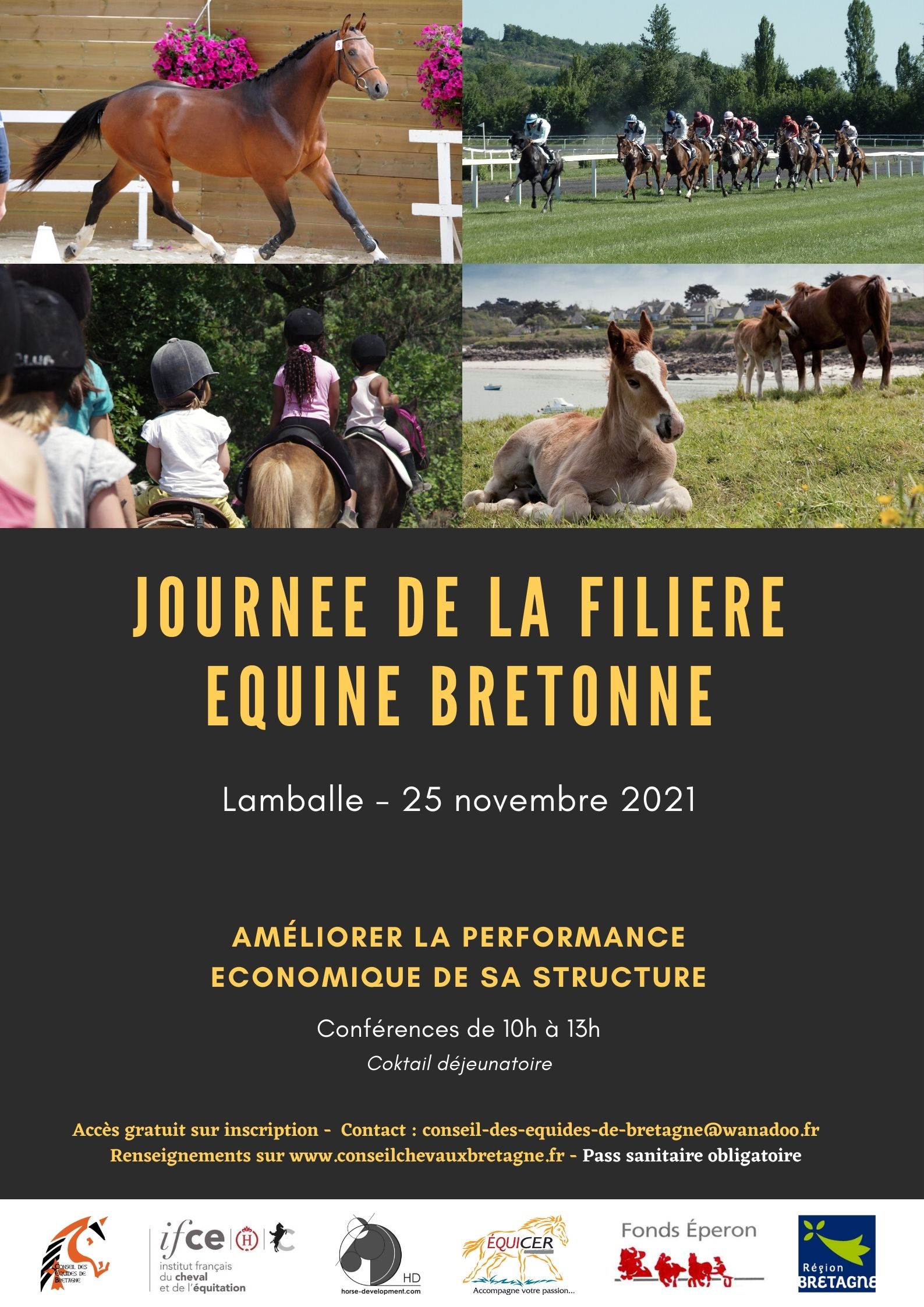 Journée de la Filière Equine Bretonne 2021 - Haras National de Lamballe