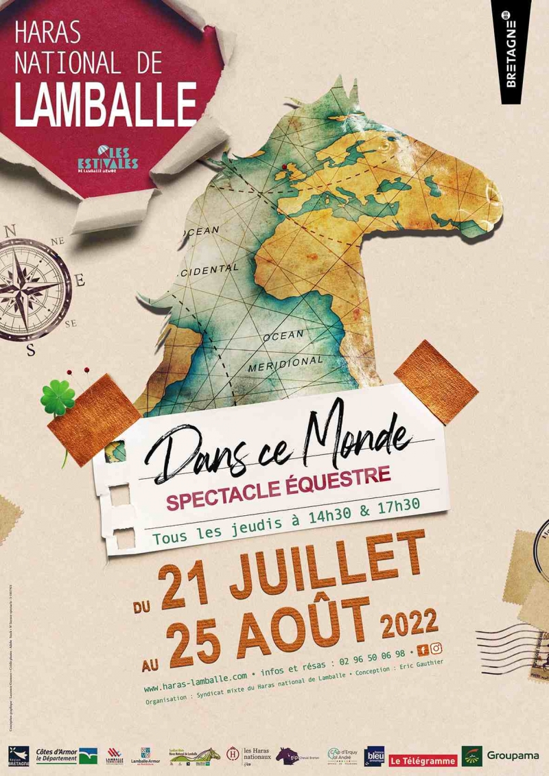 "Dans ce monde" spectacle équestre au Haras National de Lamballe