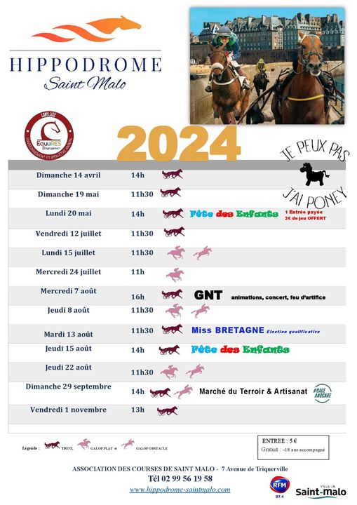 Course de trot - Hippodrome de Saint Malo