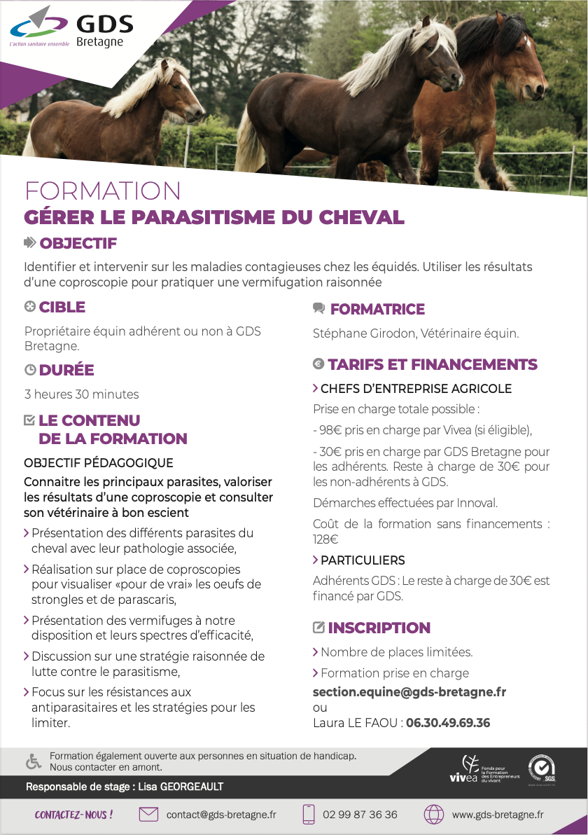 GDS Bretagne - formation pour la section équine.