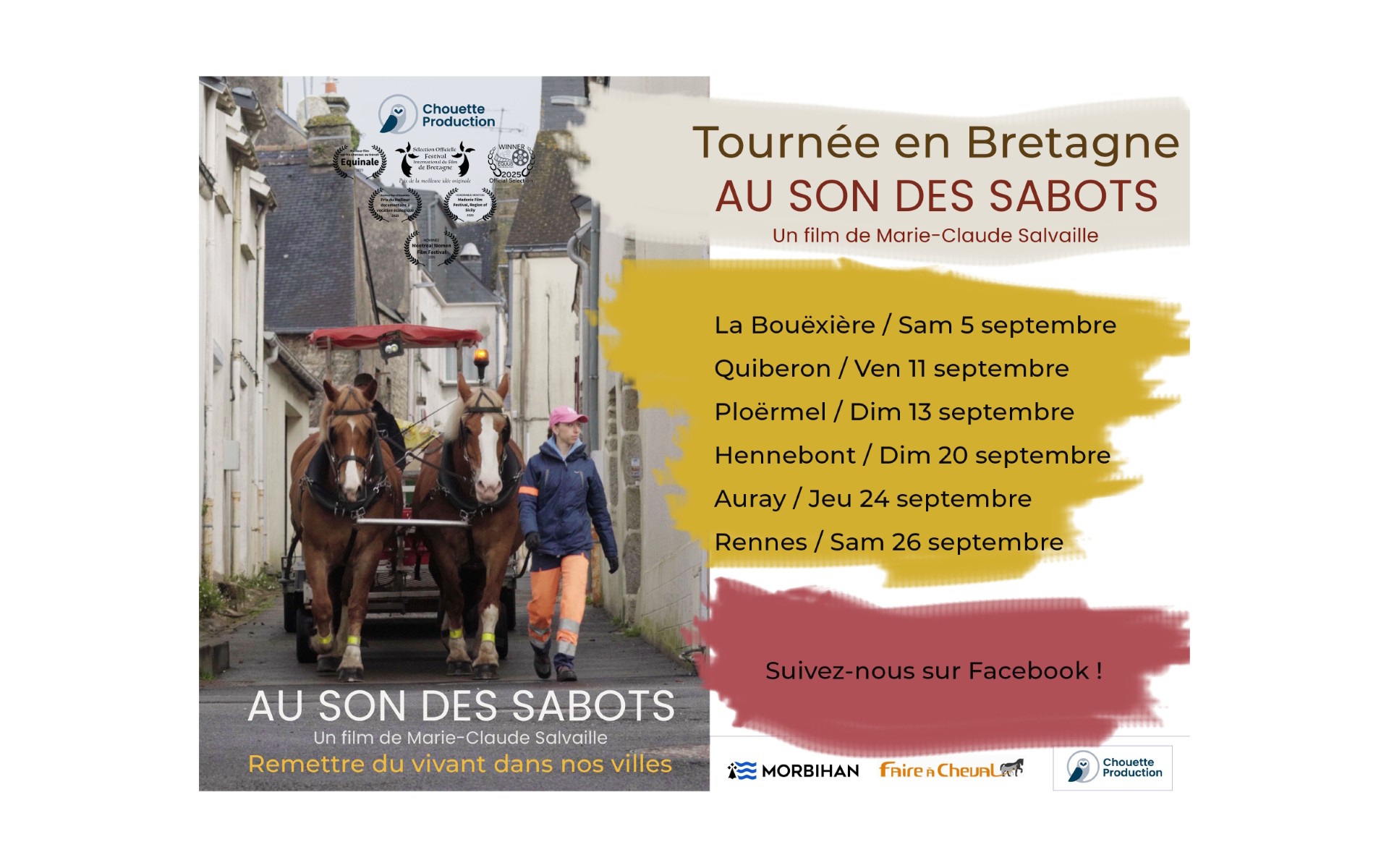Tournée régionale du film Au son des sabots
