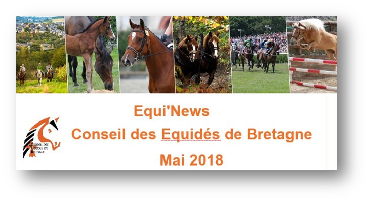 Equi'News Conseil des Equidés de Bretagne mai 2018