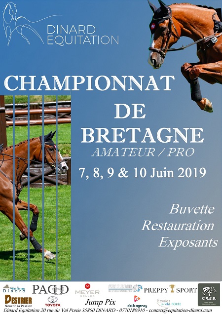 Championnat de Bretagne CSO Amateur/ Pro du 7 au 10 juin à Dinard